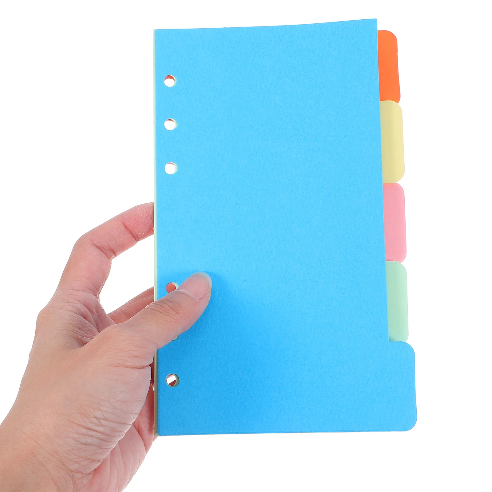 

30Pcs Colored Index Dividers Assorted Loose-Leaf Pocketbook Pages Replacement Core Papers Indexing Tabs Student