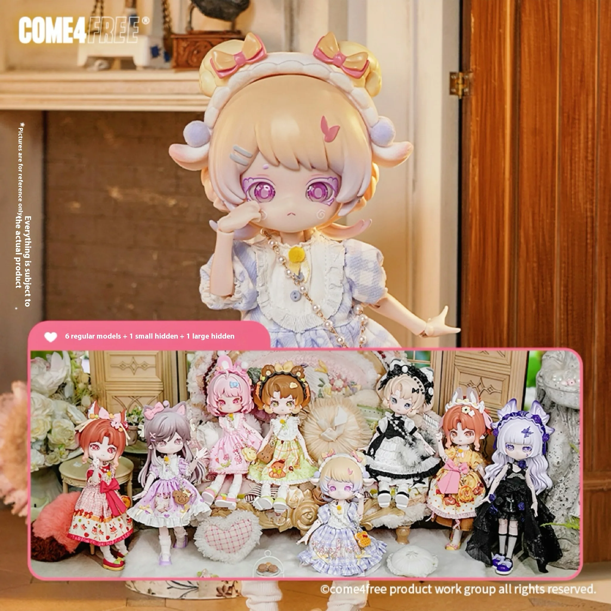 

COME4FREE Rice Sweet [Fantasy Forest] 12 point Mobile Doll Dress Up BJD Doll Blind Box Handmade Ornament in Stock cute