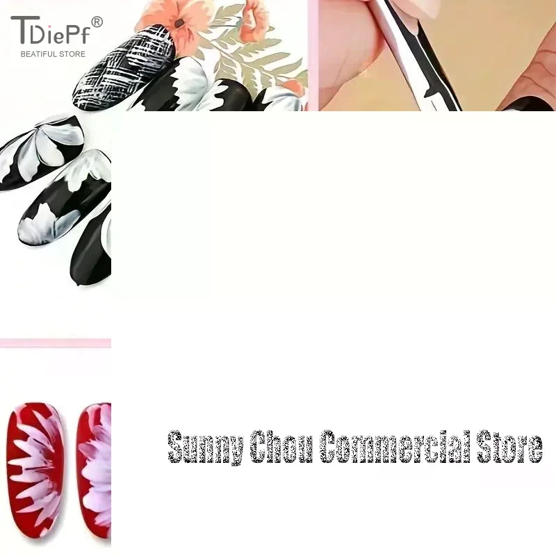 8本セット 斜めグラデーション スマッジネイル フラワードローイング サウトゥースペン 多機能ミックスシェイプ 花びらペイント ジェルネイルアートブラシ