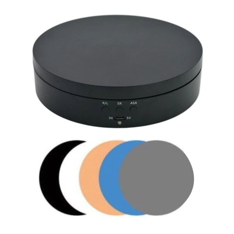 HX6F Electric Rotating Display Stand Shop Round Display Turntable 3 Speeds Adjustable