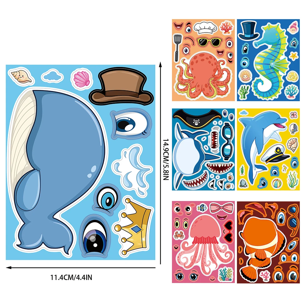 8/16Sheets Marine Animal Puzzl - Board Game For 2 People recension och pris