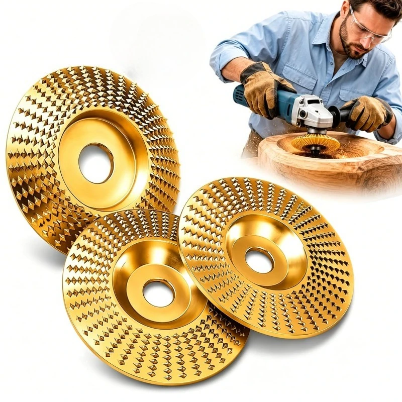 3pcs 16mm Inner Diameter Abrasive Sanding Disc Versatile Woodworking Carving Polishing Wheel For Wood Shaping Tool