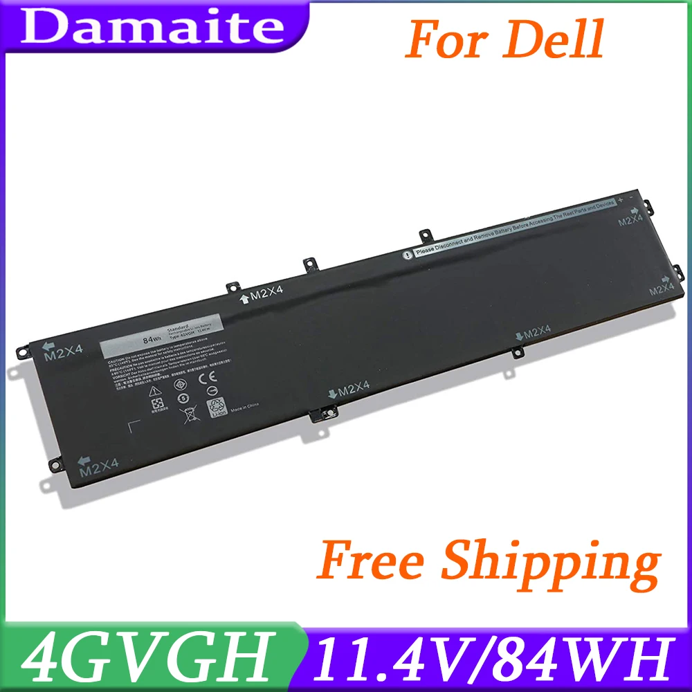 4GVGH RRCGW Laptop Battery For Dell Precision 5510 XPS 15 9550 15-9550-D1828T Series 1P6KD T453X 11.4V 84WH