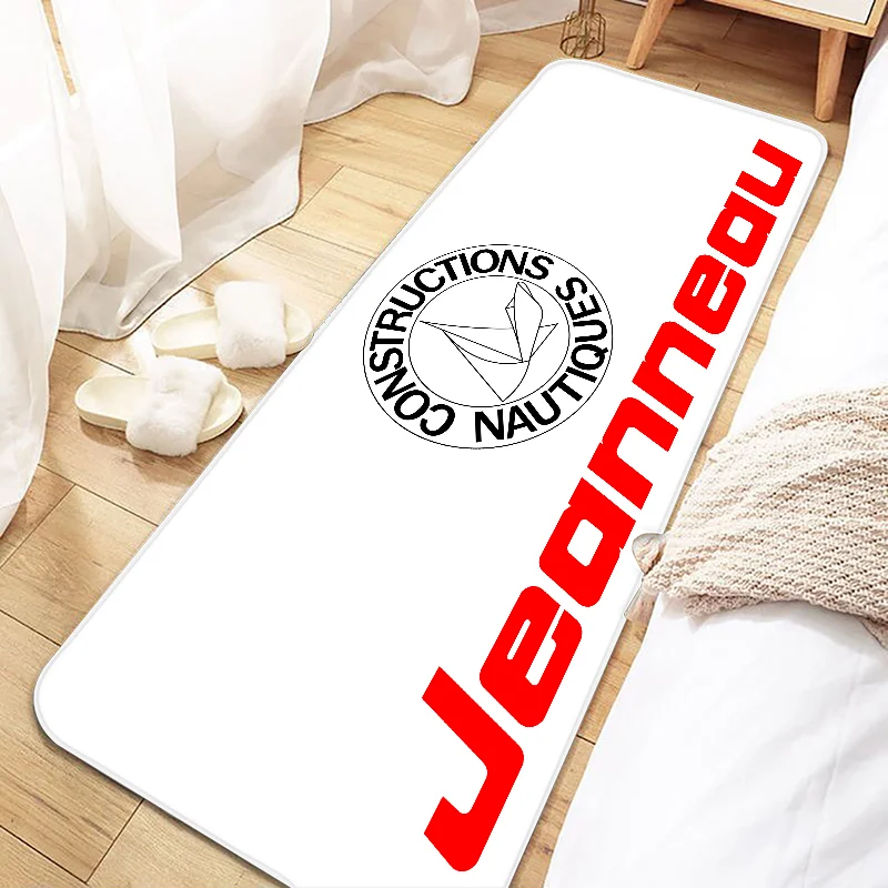 JEANNEAU logo Door Mat Entrance Non-slip Doormat Washable Kitchen Carpet Living Room Hallway Rugs Bathroom Bath Door Mats