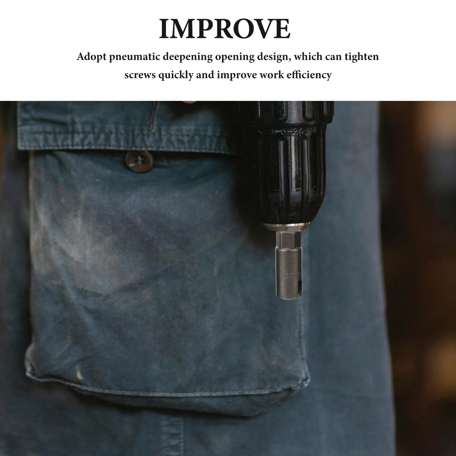 3 قطعة الجناح رأس المفك سداسية الشكل الكروم الفاناديوم الصلب دائم تأثير رأس المفك مجموعة لستائر إعصار البراغي السنانير