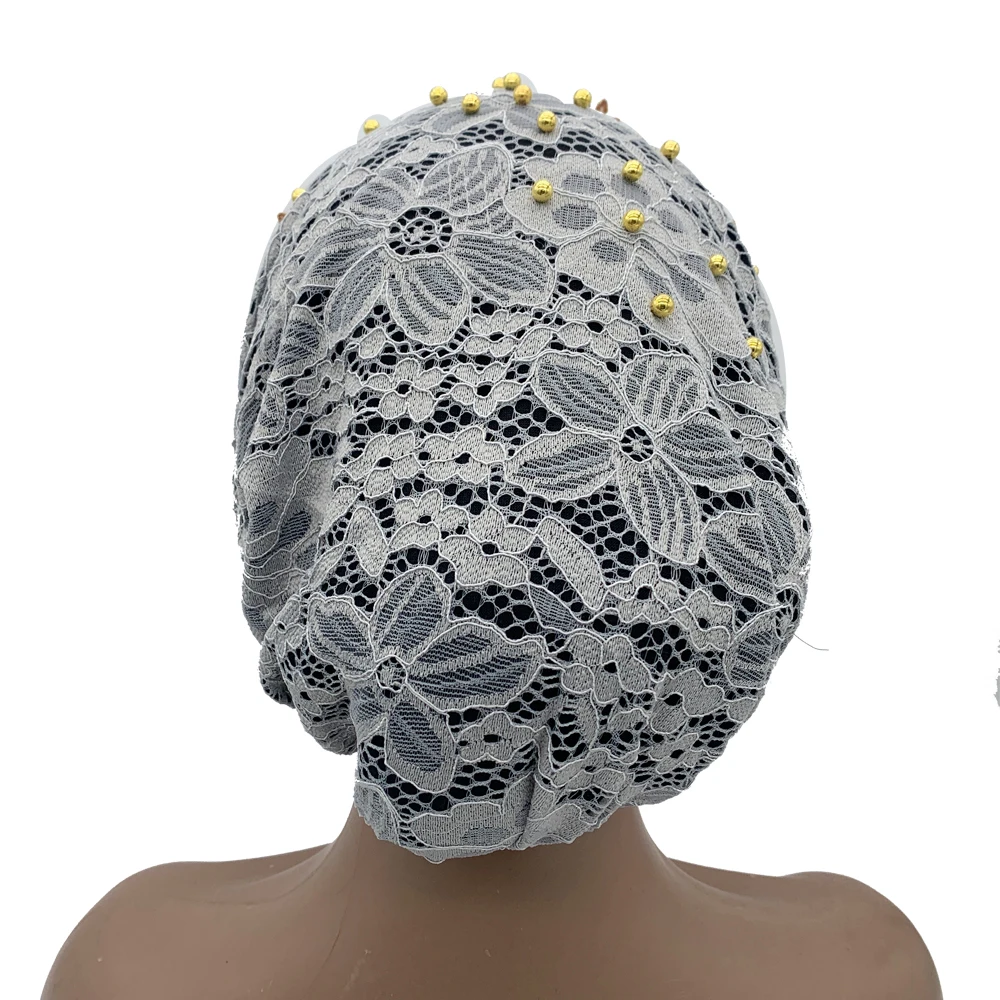 Elegant Female Head Wraps Muslim Headscarf Hat Turbante Mujer Luxury Diamonds Turban Cap for Women