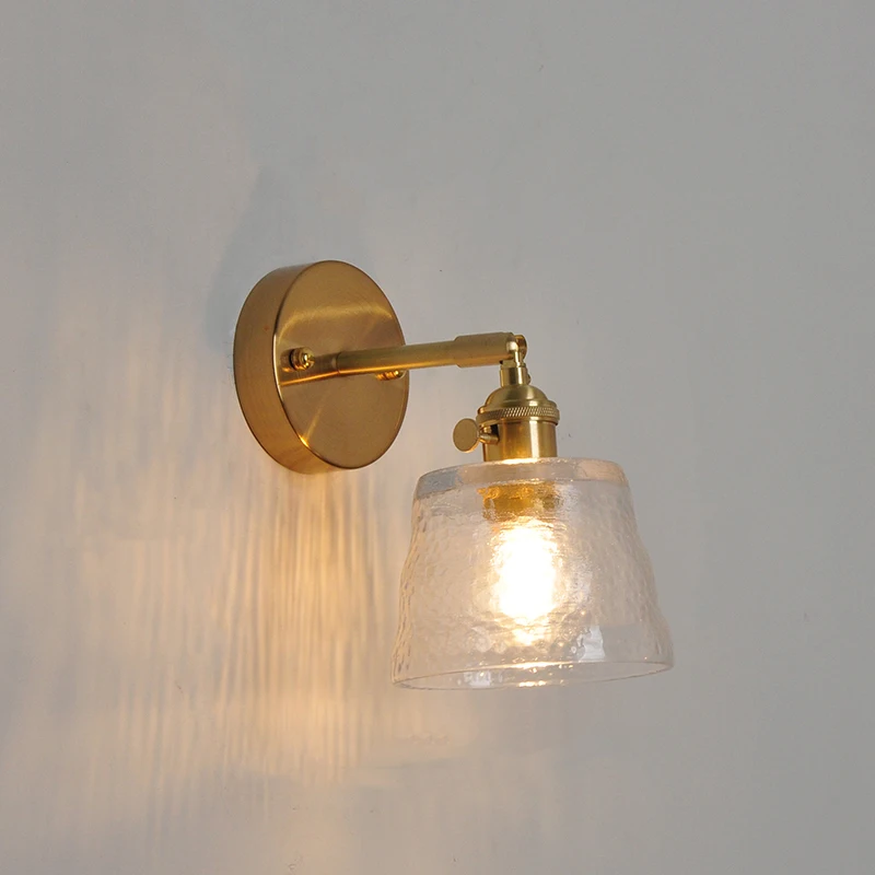 Lampada da muro di vetro riprodotta in forma diurna lampada da muro di vetro per la testa di un letto moderno nordico lamada da