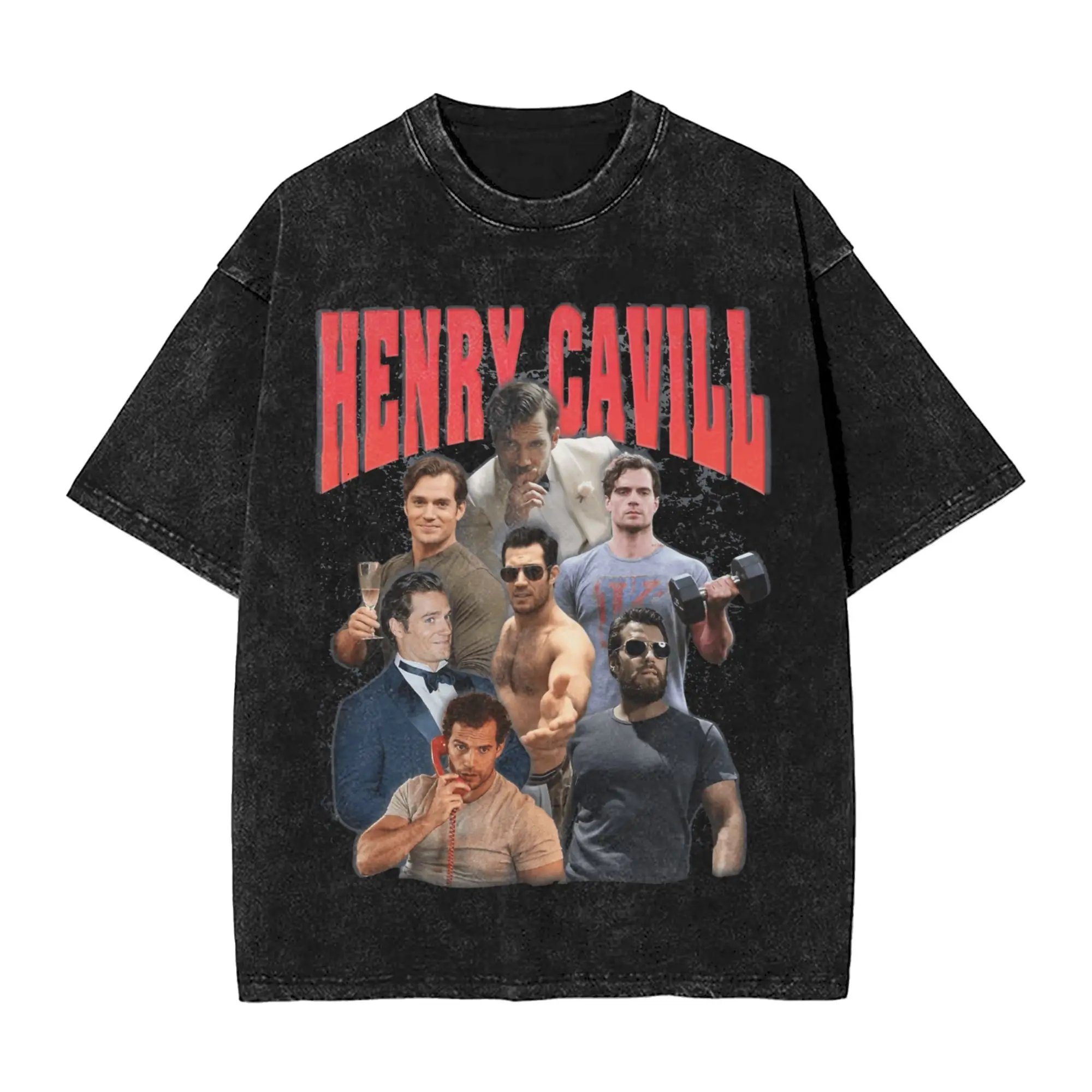 

Henry Cavill T-Shirt Actor Harajuku T Shirts Short Sleeve Awesome Tops Summer Cotton Round Neck Plus Size Clothing