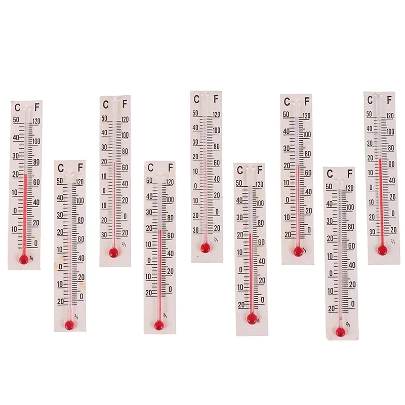 New Design  Miniature Paper Cardboard Thermometer Indoor Outdoor Garden Home Garage Office Room Temperature Measurement Tool