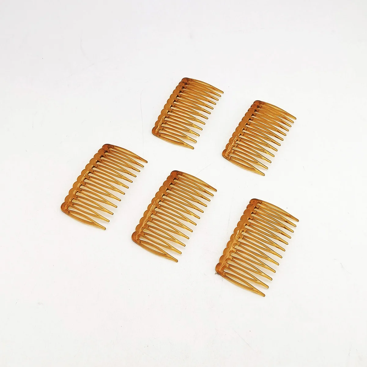 5/20 PCS 12 Zähne Einfache Haarkämme Gerade Zähne Kunststoff Haarschmuck Langlebige Französische Vintage Weben Haarnadeln Frauen – Detail 5