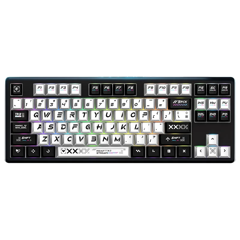 プリント コレクションにインスピレーションを得た OEM 高さ PBT 染料 - NightFox、Mad Catz、Wooting 用昇華キーキャップ - 半透明バックライト