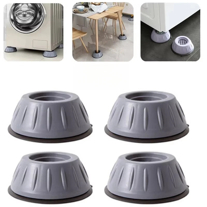 1-12 Stück Anti-Vibrations-Füße Gummiunterlage Rutschfest Geräuschlos Universal Waschmaschine Kühlschrank Stützdämpfer Ständer