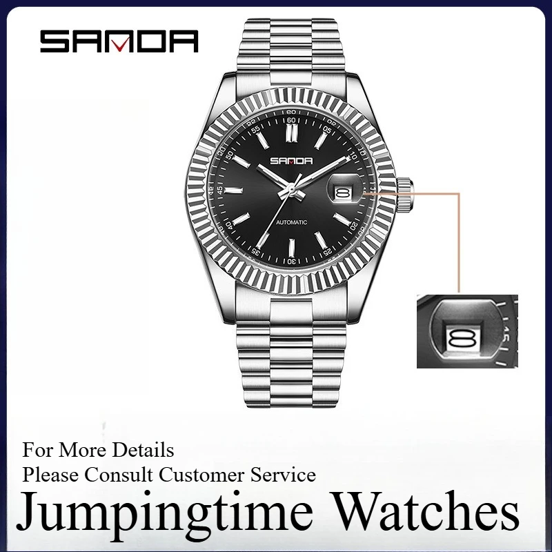 

High-end Business Mechanical Watch Datejust Men's Steel Strap Design Waterproof Luminous Calendar Function
