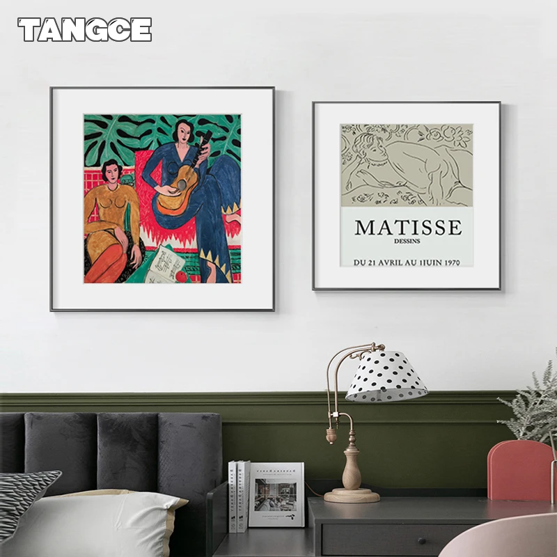 

Abstract Matisse Line Art Poster World Famous Painting Vintage Wall Pictures Prints for Living Room Bedroom Nordic Home Decor