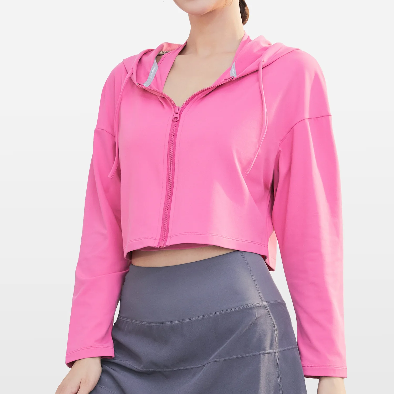 

Осенне-зимняя новая куртка для йоги, женская бархатная куртка для йоги, утолщенная теплая куртка для бега, фитнеса, свободная короткая куртка с капюшоном для тренировок