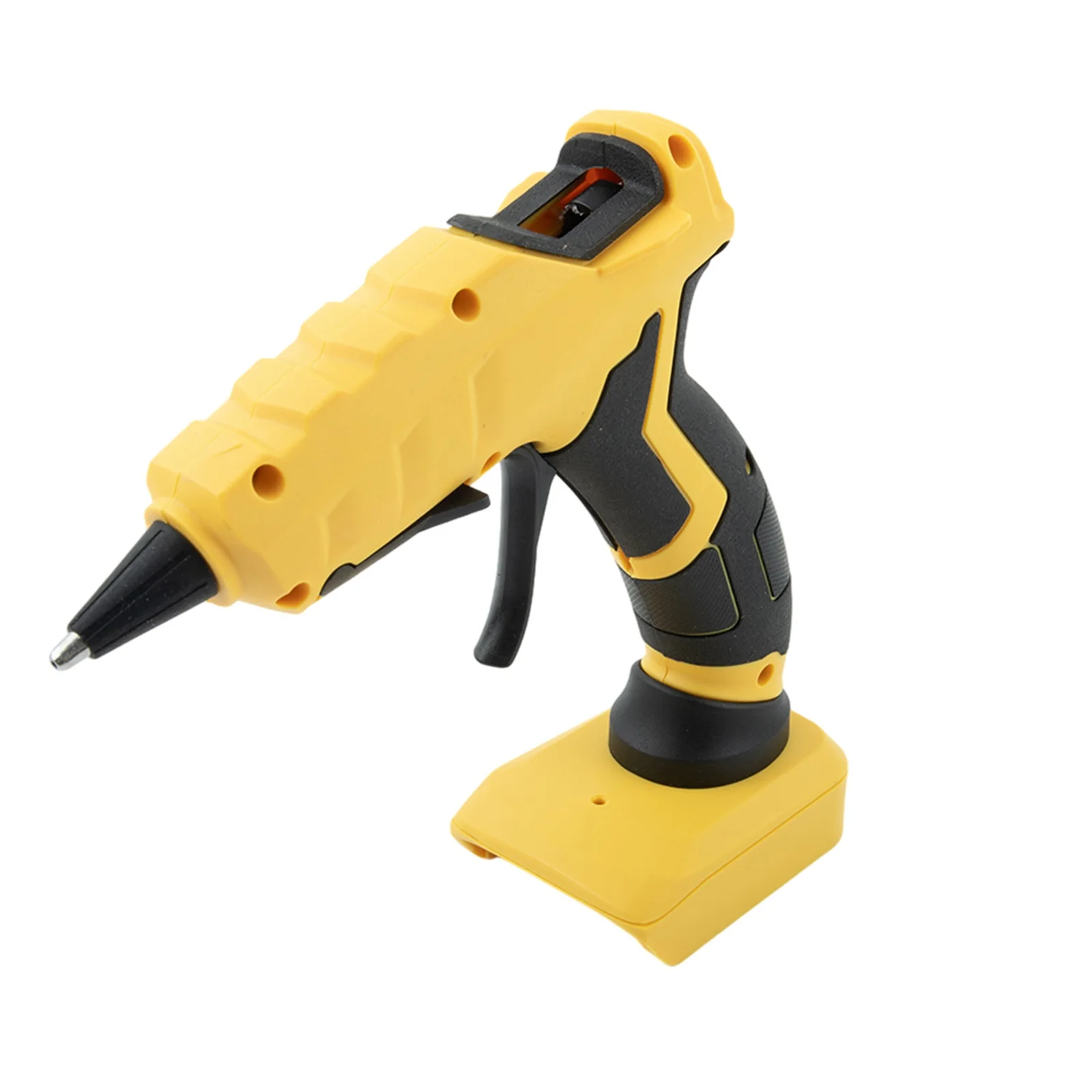 

Battery And Charger Not Included Battery Powered Glue Tool Portable Glue Tool Copper Nozzle Insulated Nozzle Lock-off Switch