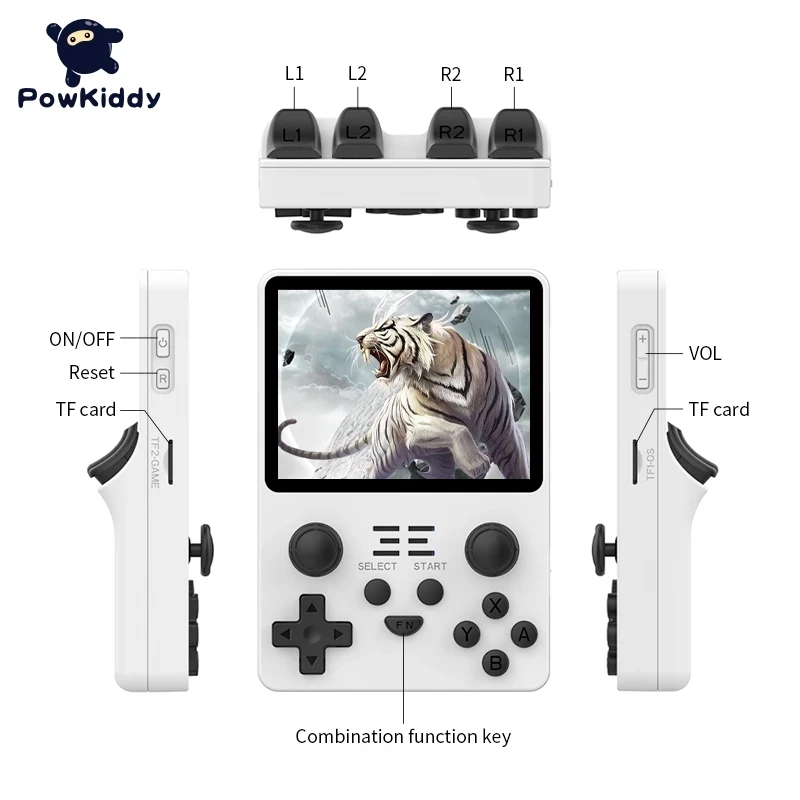 Imagem -02 - Handheld Game Console para Crianças Jogadores Retro Suporta Emulador ps 3.5 Screen Brinquedo Presente Novo 2024 Rgb20s