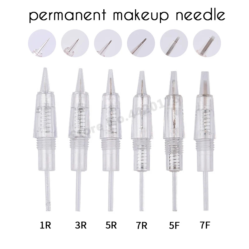 

5pcs New and High Quality 1P 1D 2P 3P 3FP 5P 5FP 7FP 7P Screw Needle Cartridge for Premium Charmant Permanent Tattoo Machine