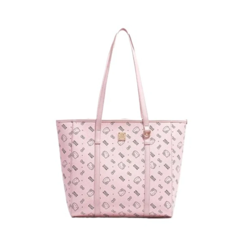 

Hello Kitty Luxury Tote Handbag Purse for Women Fashion Print Cute Girly Large Capacity Versatile Shoulder Bag for Daily Use