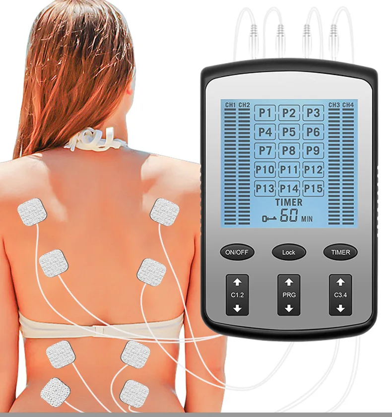 Estimulador muscular TENS elétrico, EMS Acupuntura Massagem Corporal, Terapia Digital, Máquina de Emagrecimento, Eletroestimulador, Massagem Herald