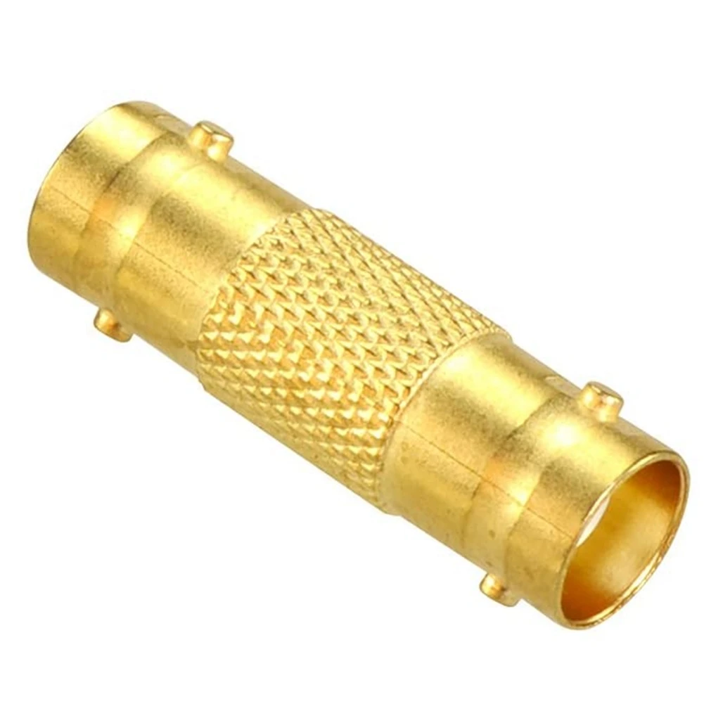 10-Pack Gold-Plated BNC Female to BNC Female for CCTV Security Camera Adapter Straight Connector