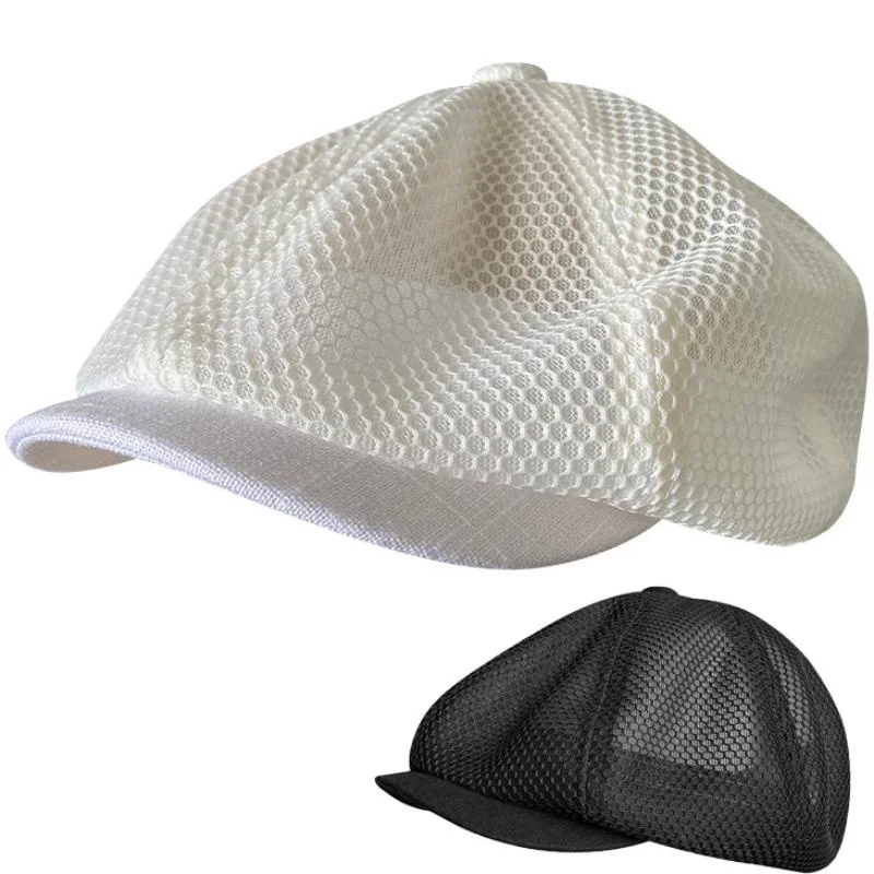 Nylon Newsboy Hat for Men Boys Boston Scally Cap Irish Cap Newsies Cabbie Hat for Men Flat Summer Newboy Cap