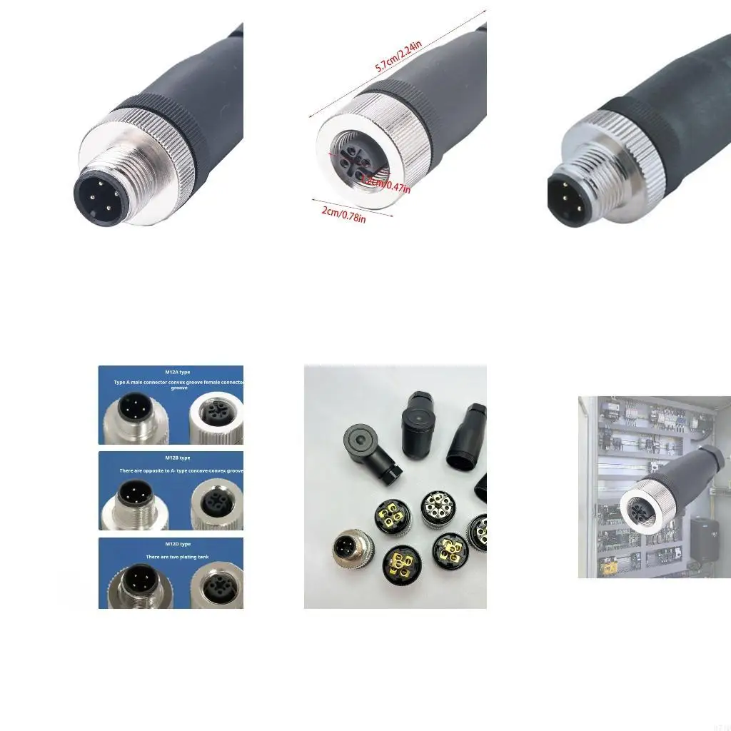 Industrial 12Mm Aerial Coupler Alloy Housing Ensures Secure & Efficient Electrical Connection for Industrial 37JD