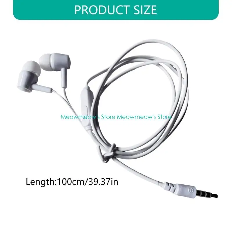 W91A 스포츠 PVC 이어 팁 범용 3.5mm 포트를위한 내장 마이크가있는 이어 코드 헤드폰의 소음 분리