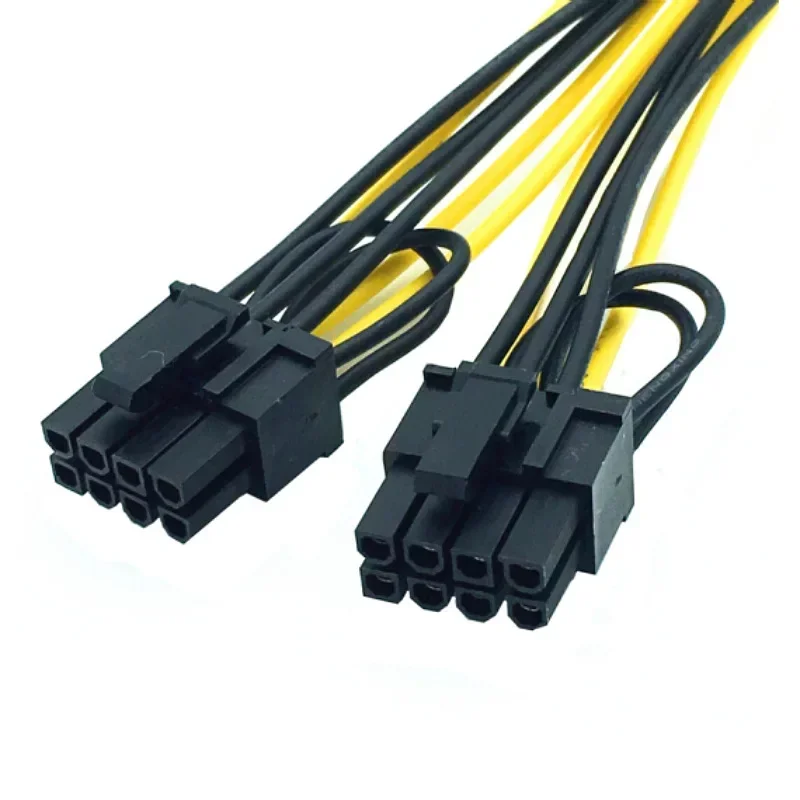 

6Pin Extension Cable, 6 Plus 2Pin Dual 8Pin Power Supply Line, To Double 8P Graphics Transfer Connector, Computer Power