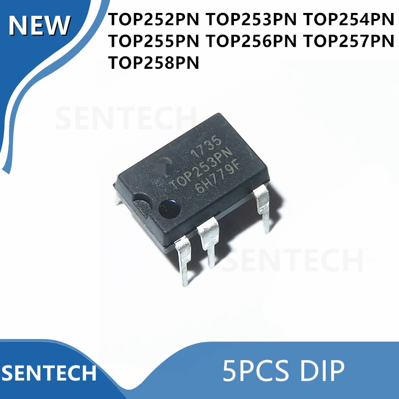 (5piece) New TOP252PN TOP253PN TOP254PN TOP255PN TOP256PN TOP257PN TOP258PN DIP-7 Chipset