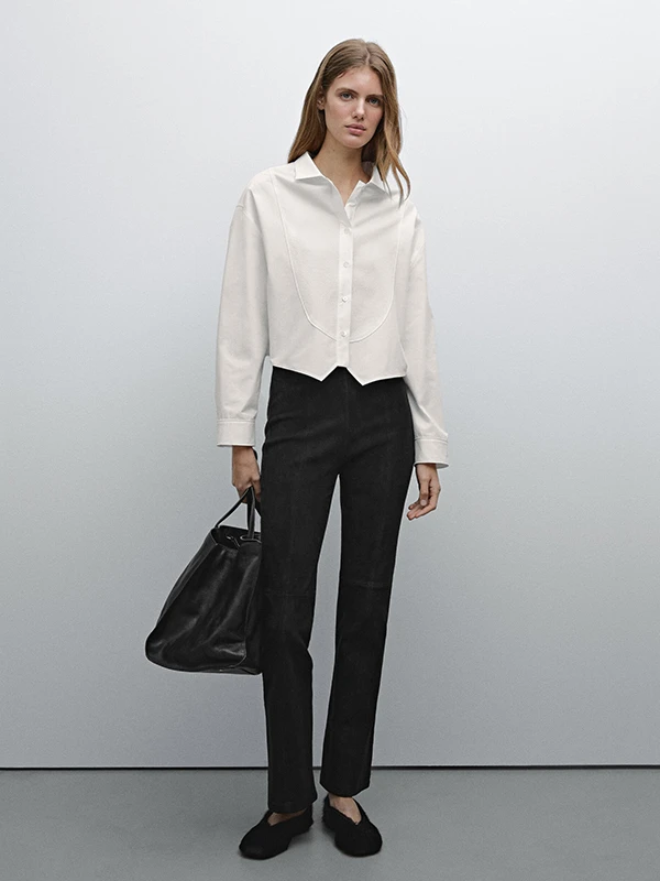 Casual cómodo blanco irt primavera nueva llegada MD mujer Faion Commute Sle ort Sve largo Sve cuello vuelto