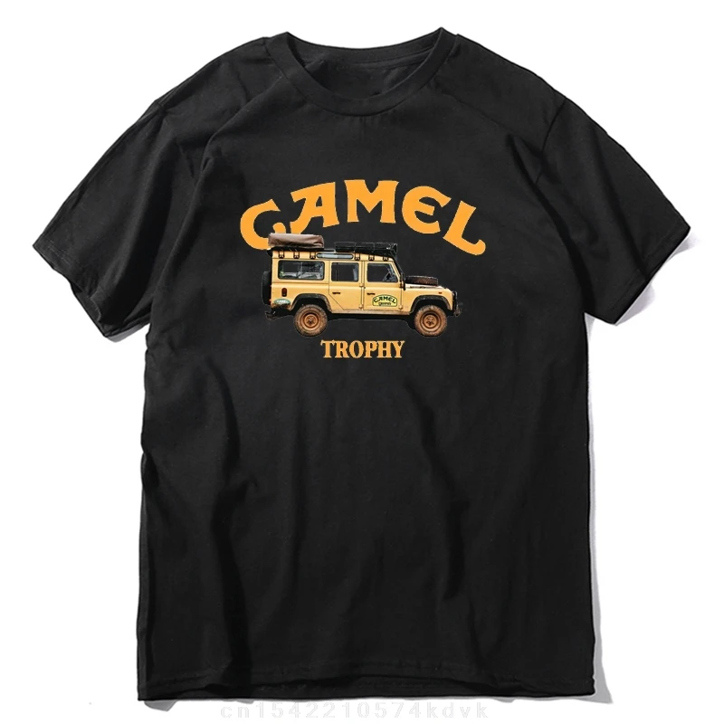 Streetwear Camel Trophy camiseta criativa para homem, camiseta básica com gola redonda, personalizável, roupas para presente
