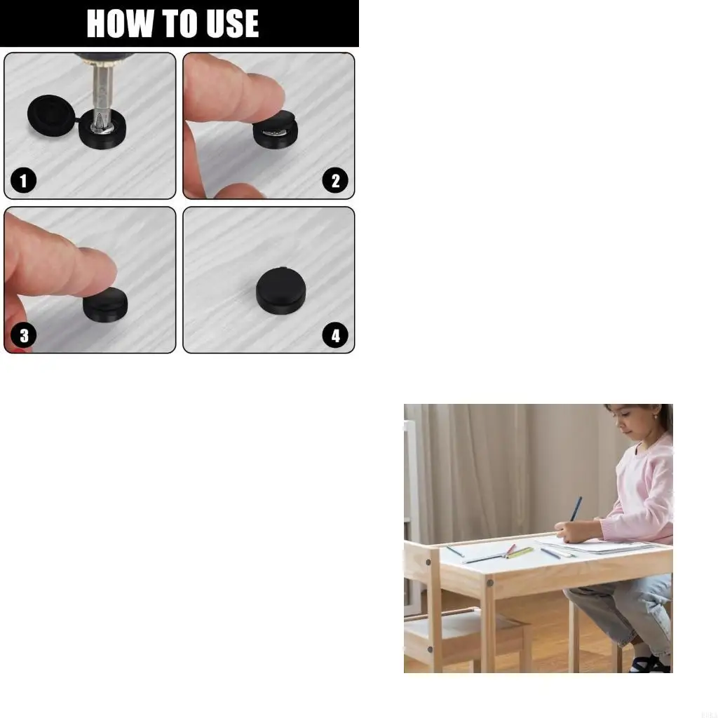 

100Pcs Nails Screw Caps Plastic Protective Covers Tapping Screw Protective Hole Plugs Furniture Cover Caps Enduring