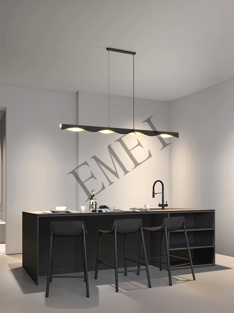 Wave strip design sense light luxury bar table Italian high-end lamps