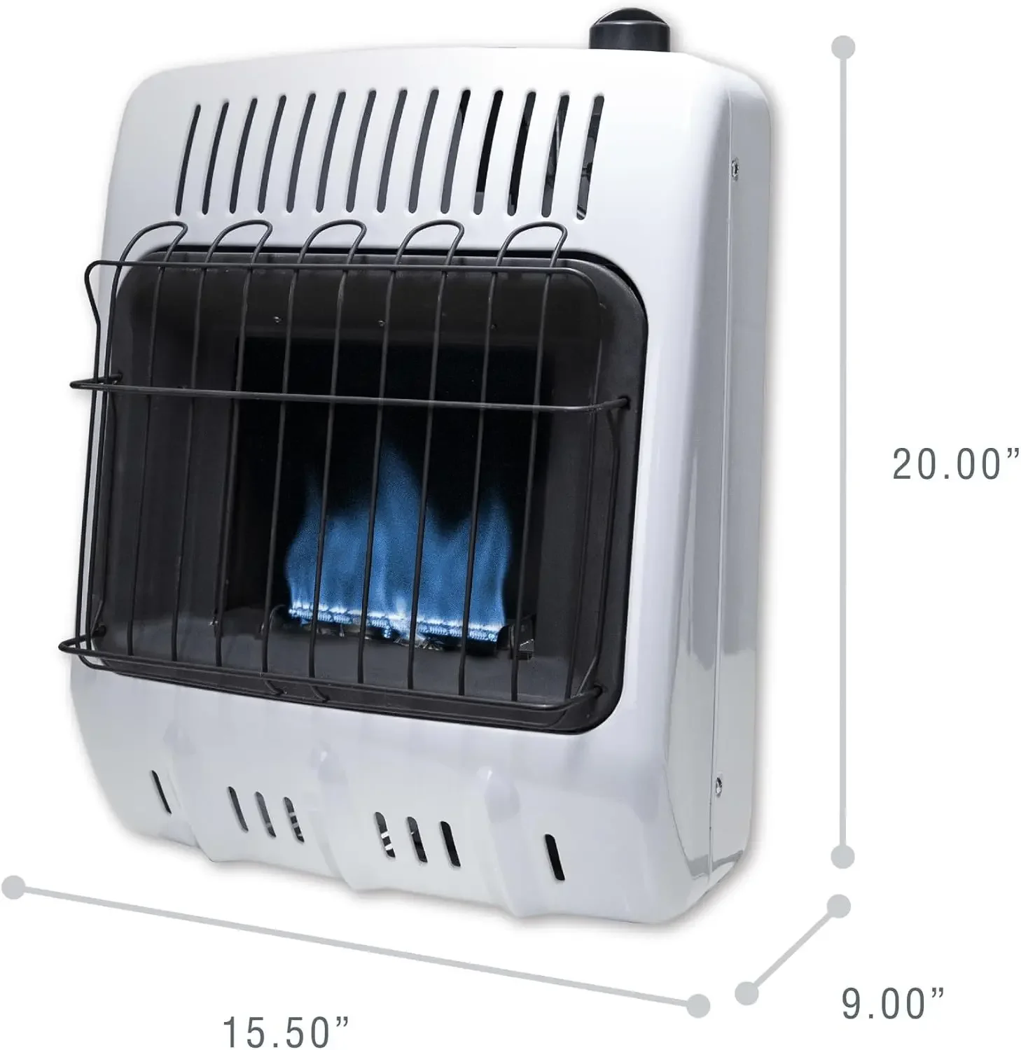 10,000 BTU Blue Flame Propane Vent Free Heater