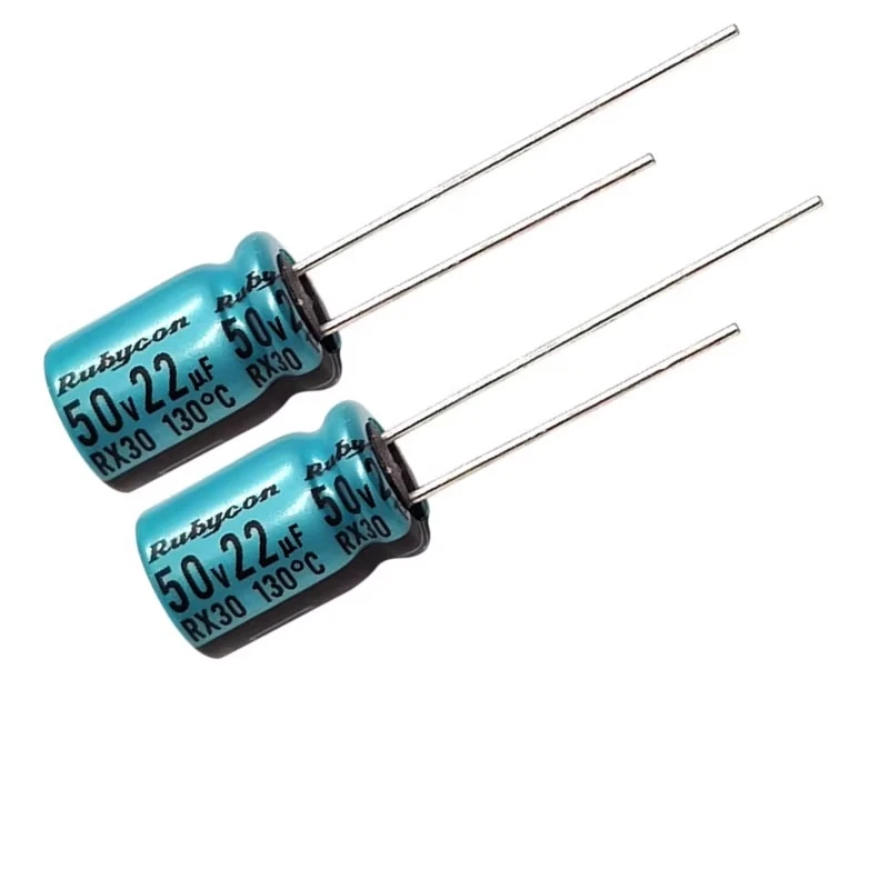 10 Stück/100 Stück Rubycon RX30 Serie 50V22uF 8X11,5mm Hochtemperaturbeständiger 22uF/50V 130-Grad-Aluminium-Elektrolytkondensator