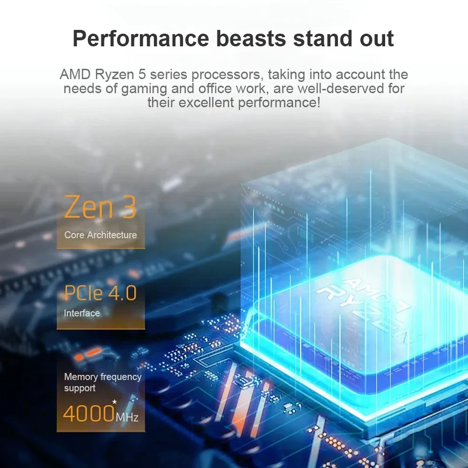 AMD Ryzen 5 5600X CPU 8コア 16スレッド 周波数3.7-4.6GHz 32MB
