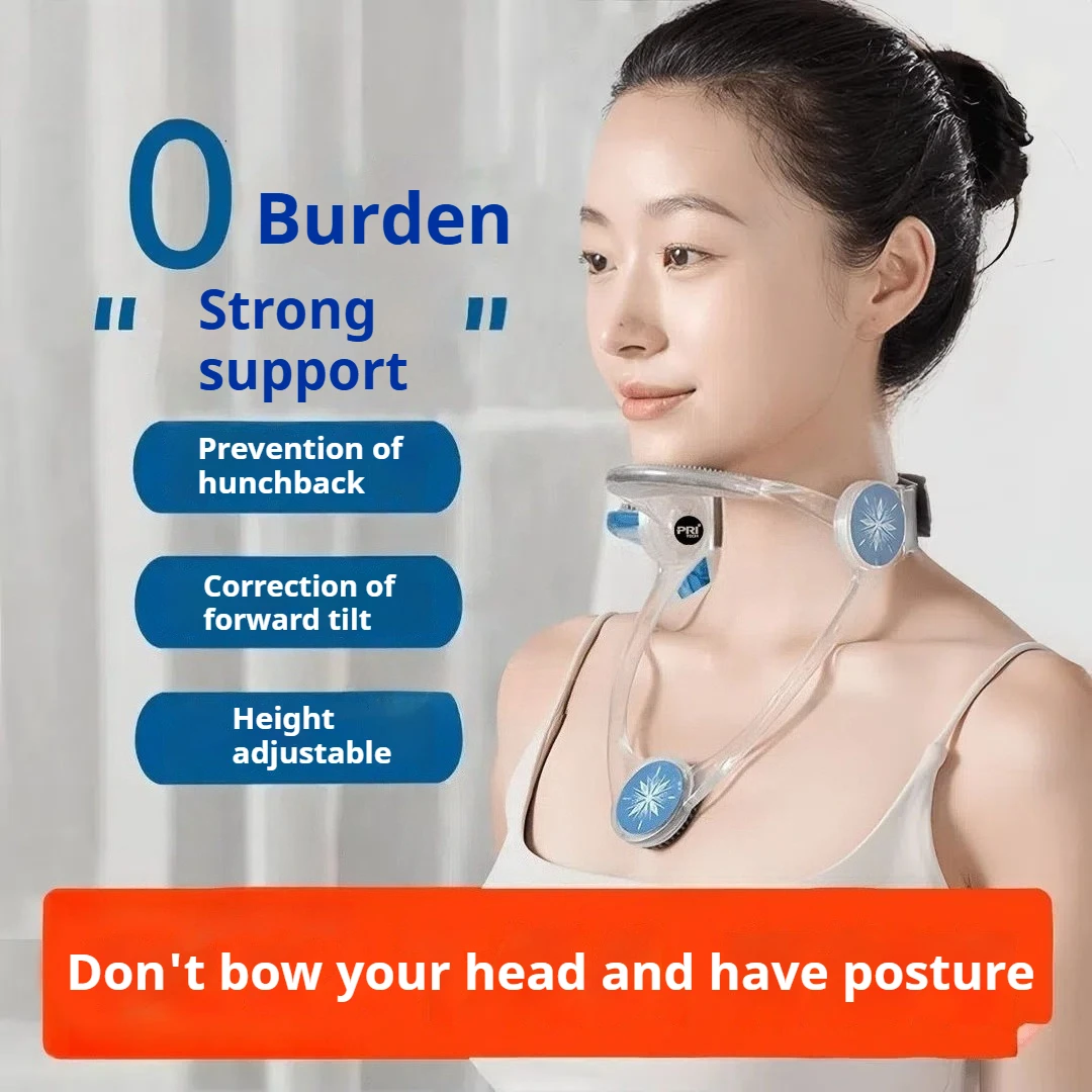 Adjustable Cervical Neck Brace Posture Corrector Breathable Support Adults Spine Alignment Pain Relief Orthopedic Home Office
