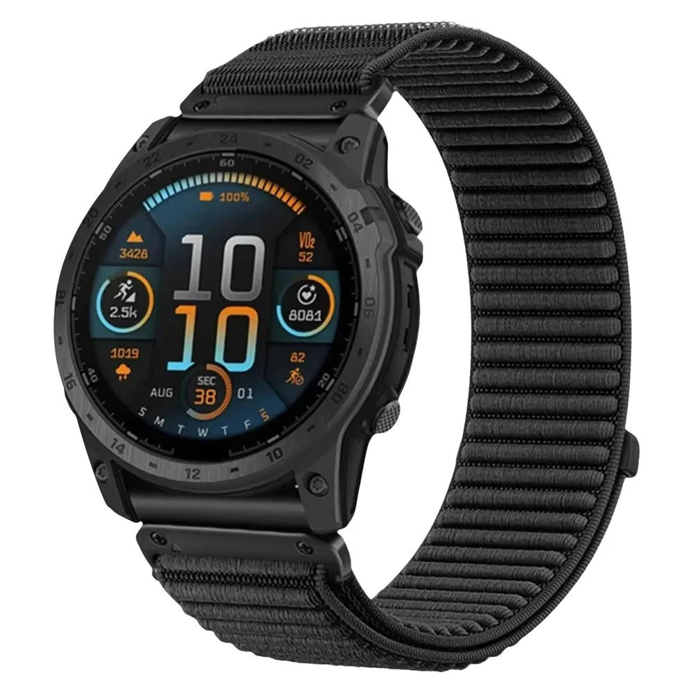 20 22 26MM Nylon-Schlaufenarmband für Garmin-Uhren Fenix 8 AMOLED 43 47 51 7X 7 7S Pro Forerunner 970 570 Instinct 3 2X 2S Epix 2 Band