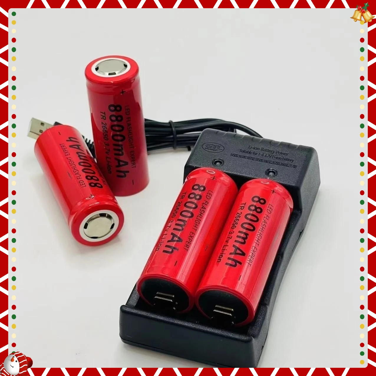 8800mah 26650 Lithium Battery for Communication Equipment Electronic Toys Electric Tools Massagers Electric Toothbrushes
