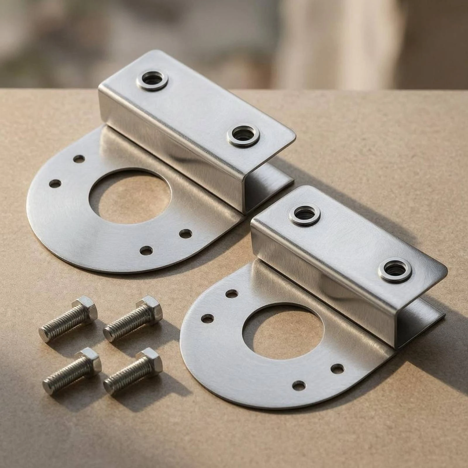 2 Pieces Underwater Light Bracket No-Drill Clamp-Style Mounting Bracket Hardware Direct Install Downward-Facing