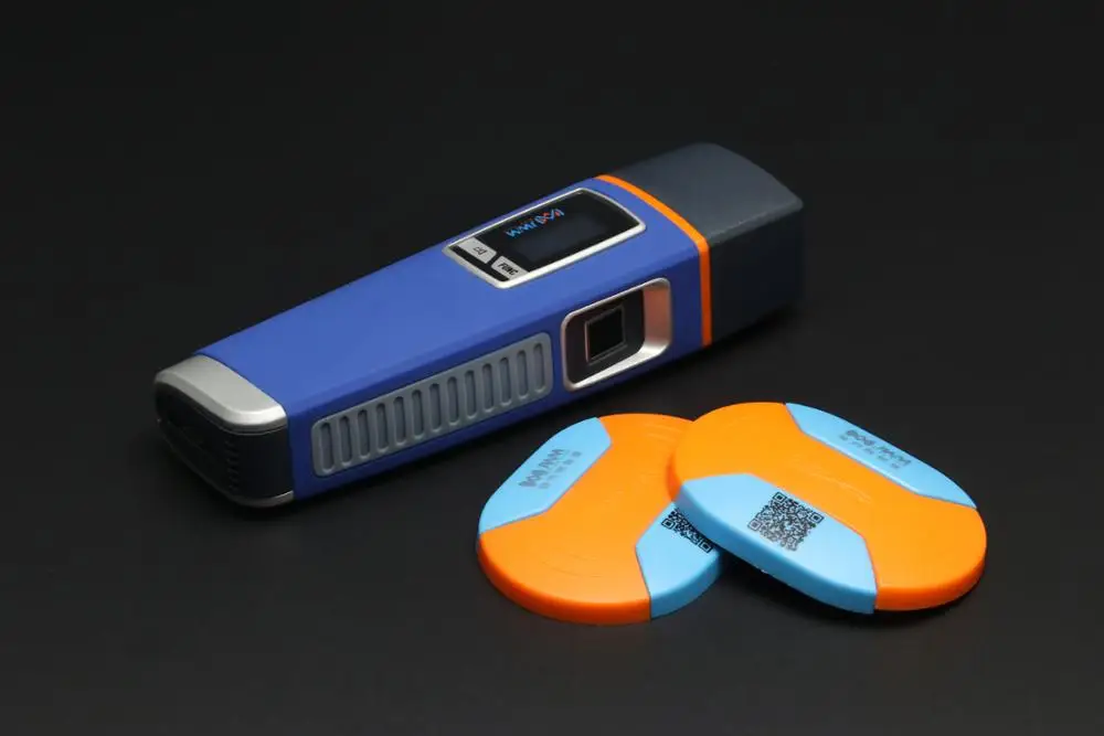 رائجة البيع JWM IP67 مقاوم للماء حارس الأمن نظام جولة دورية جهاز قارئ بصمات الأصابع عصا مع مصباح يدوي البرمجيات #6