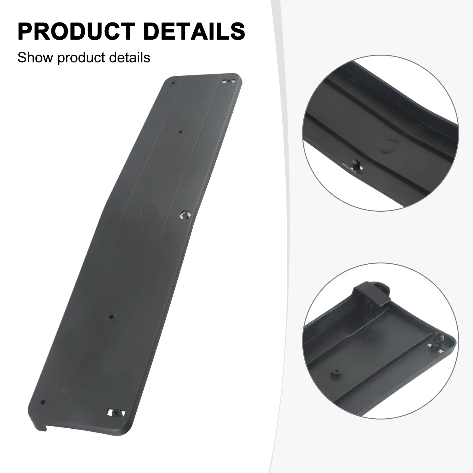 

Accessories Bumper License Plate Replacement Support Front Bumper License Plate Plastic High Quality Practical