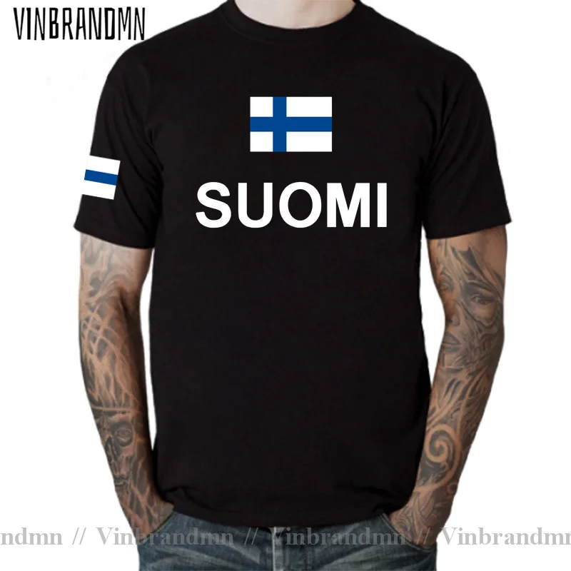 Finland men t shirts fashion 2021 jerseys nation team cotton t-shirt meeting fitness clothing sporting tees country flags FIN FI
