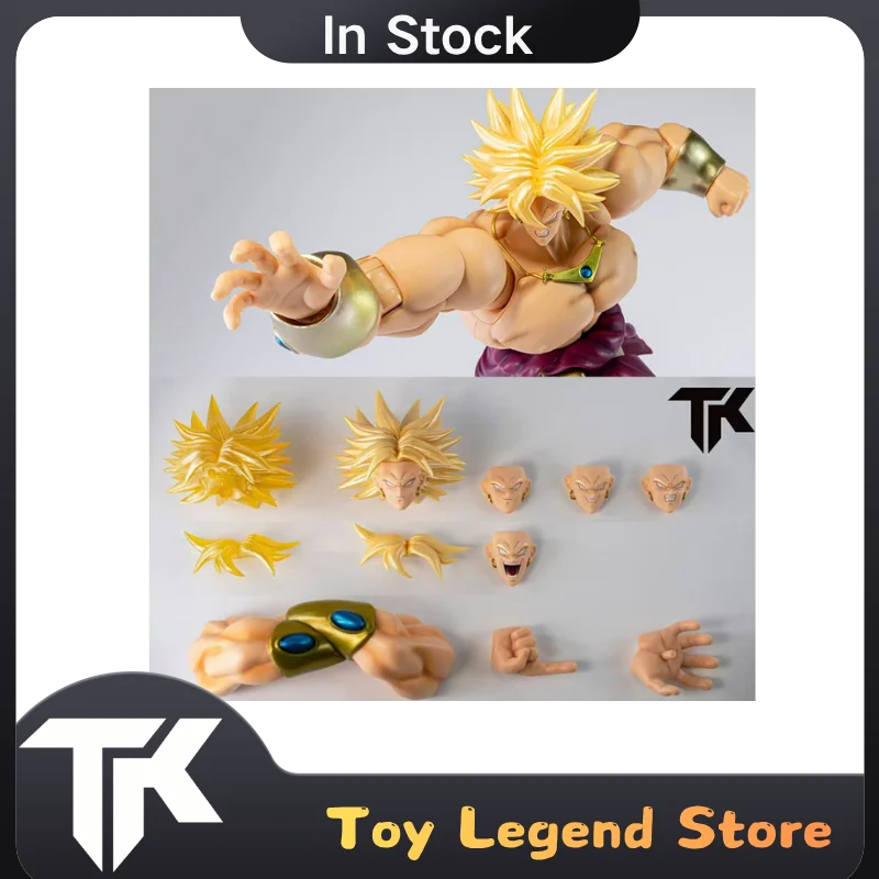 En stock: Escultura de cabeza de Broly personalizada TK, set de escultura de cabeza de Broly de Dragon Ball 1/12 compatible con Bandai SHF 1.0 y Demoniacal Fit (SIN CUERPO)