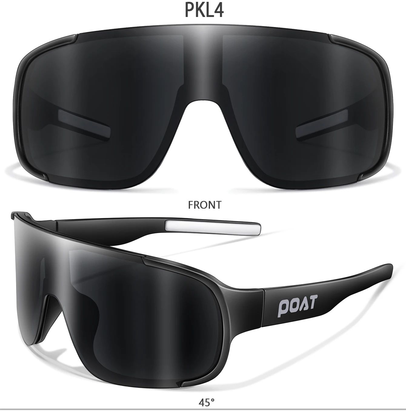 POAT UV400 Fahrrad-Sonnenbrille für Männer und Frauen - Winddichte MTB-Bike-Sportbrille zum Angeln und für Outdoor-Aktivitäten – Detail 7
