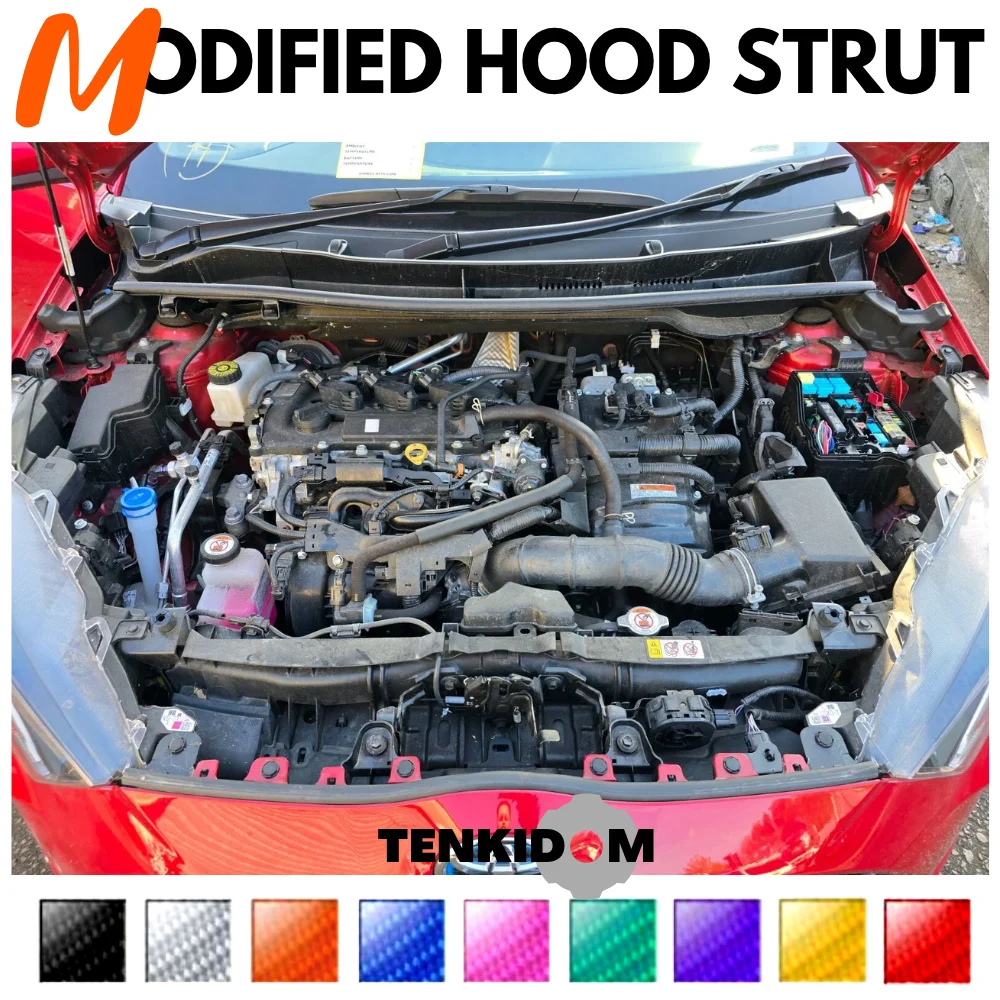 Front Hood Struts for Toyota Yaris (XP210) Hybrid Version 2020-present Shock Lift Supports Bonnet Gas Dampers Springs No-Drill