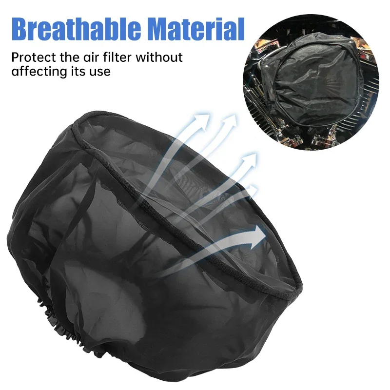 Motorcycle Waterproof Air Filter Rain Sock Dustproof Protective Cover For Harley Dyna Sportster Touring Softail Street Glide
