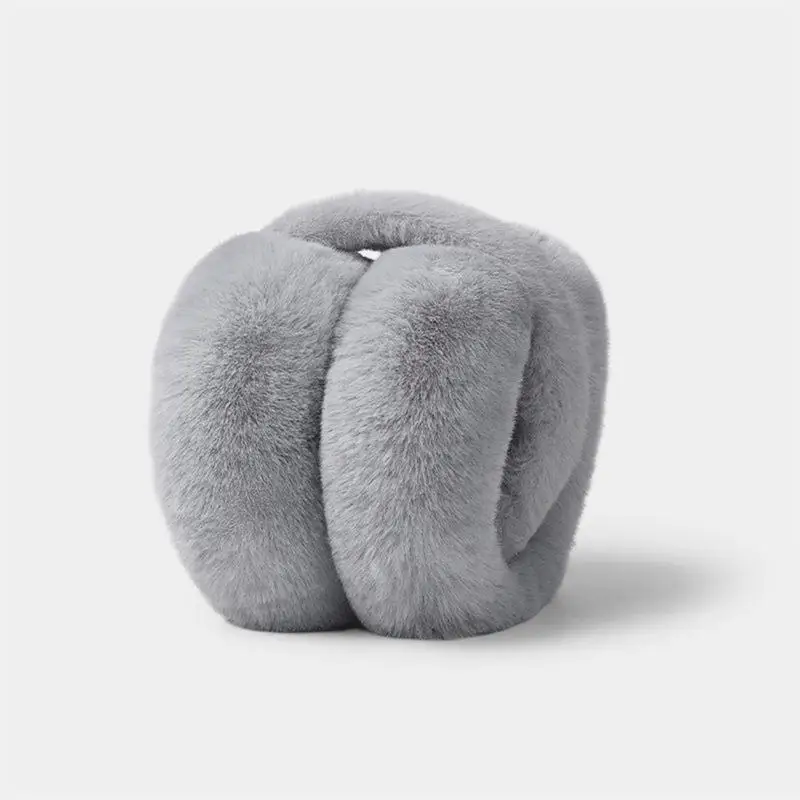 คุณภาพสูง Earmuffs Faux กระต่ายขนสัตว์แขวนหูฤดูหนาวที่อบอุ่น Muffs หูขนสัตว์เทียม Earmuffs Unisex ผู้ใหญ่หูอุ่นพับ