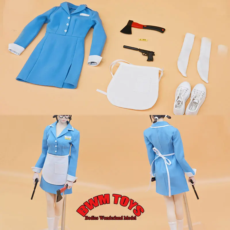 

В наличии CUKE TOYS MA-043 1/6 масштаб Женский солдат платье фартук обувь Equip Killer Girl комплект одежды для 12-дюймовой экшн-фигурки куклы